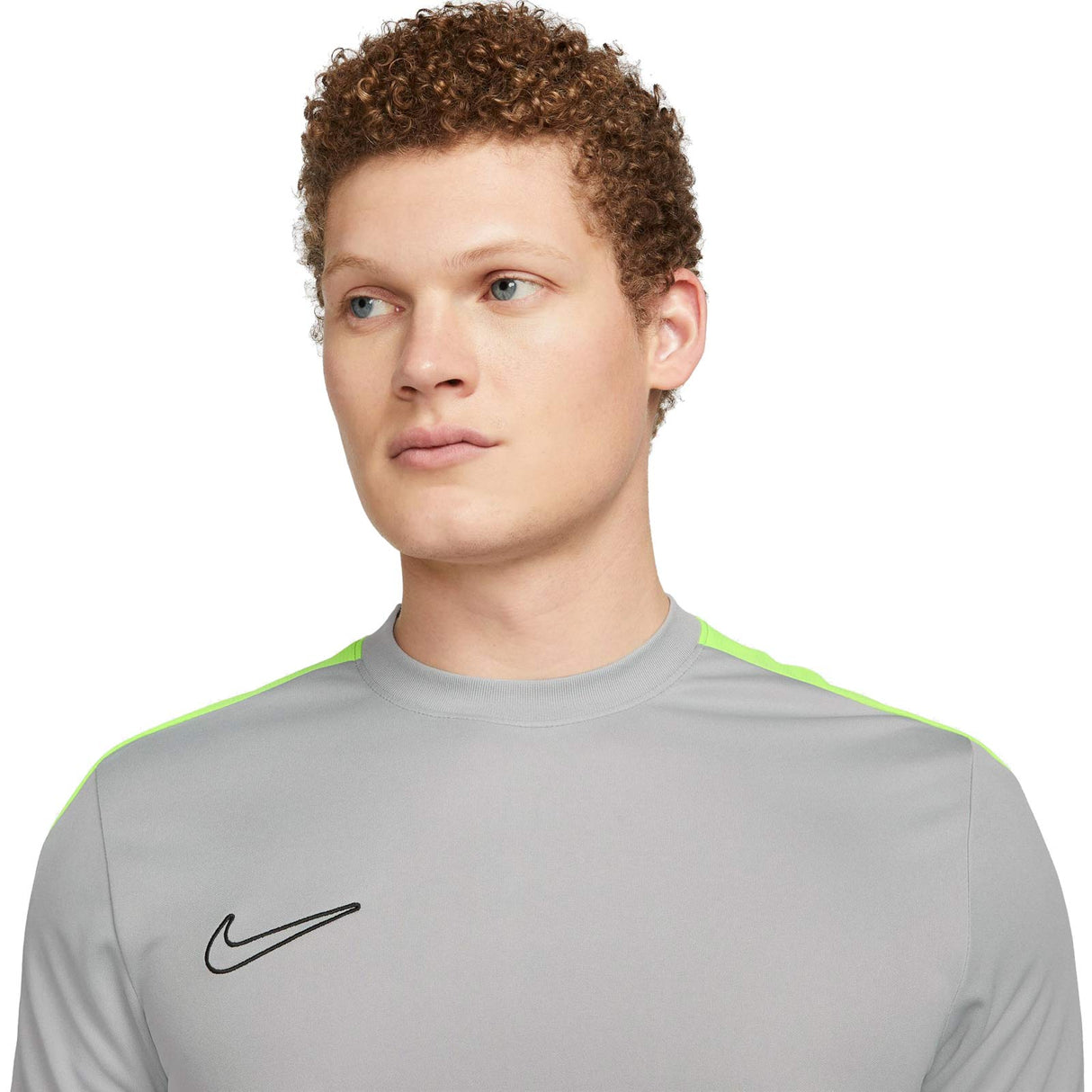 Nike Mens Dri-Fit Acad23 Top SS BR Grey