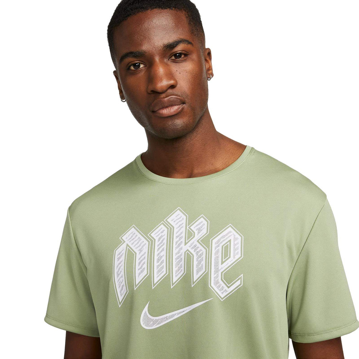 Nike Mens DF Run DVN Miler SS Green