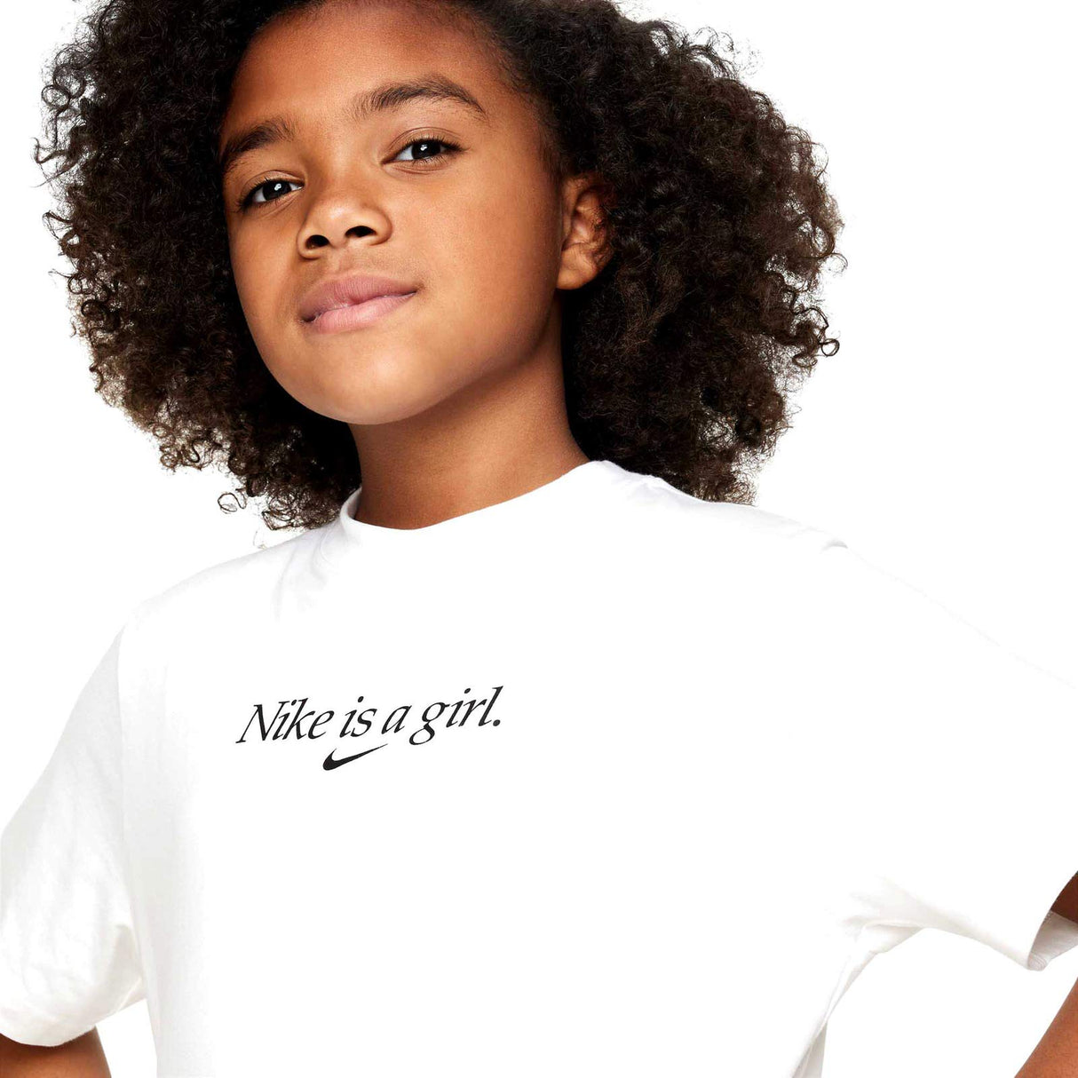Nike Girls NSW Tee Boxy is a Girl White