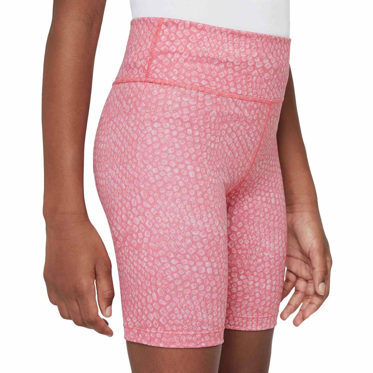 Nike Girls DF One Bike Short AOP Pink