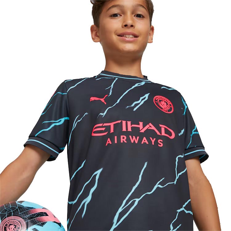 Puma MCFC 23 3rd Kids Jersey Navy
