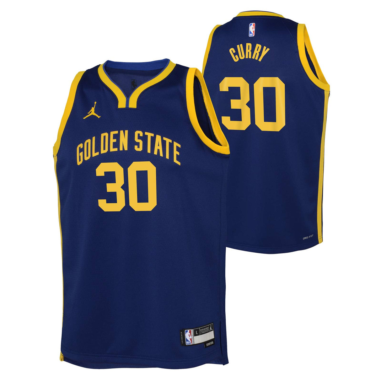 Jordan Warriors Curry 30 Kid Jersey Blue