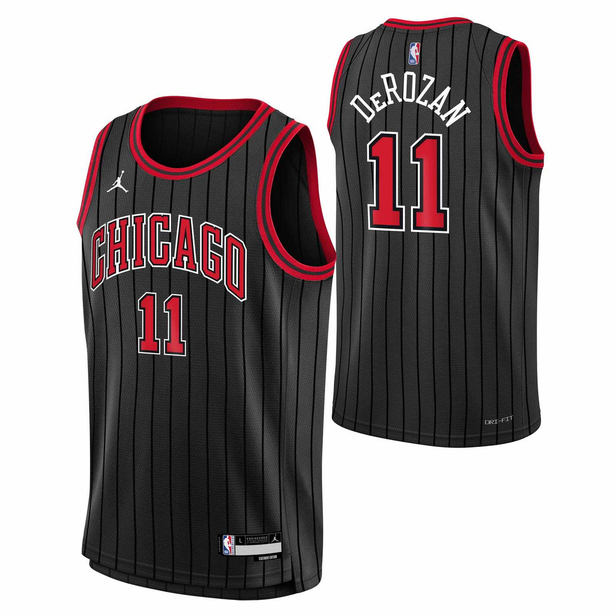 Jordan Bulls Derozan 11 Kid Jersey Black