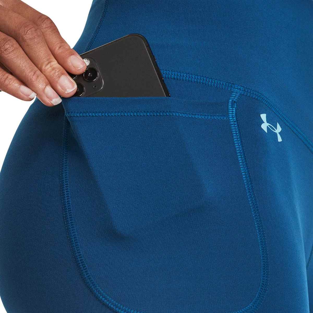 UA Womens Motion Ankle Leg Tight Blue