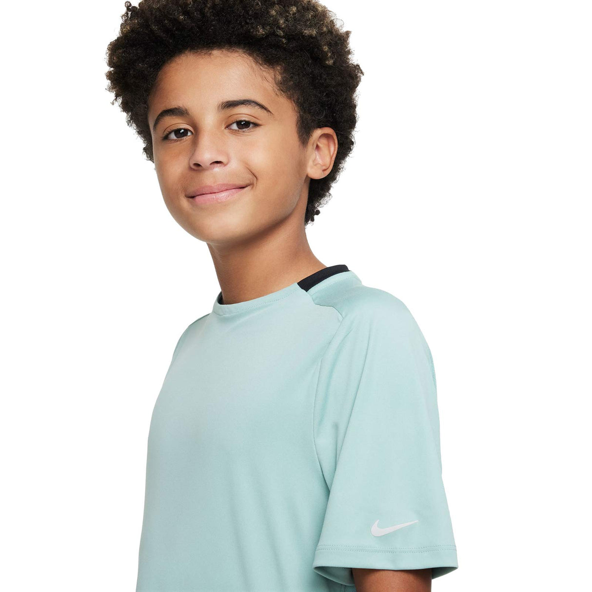 Nike Boys DF Multi Tech SS Top Blue