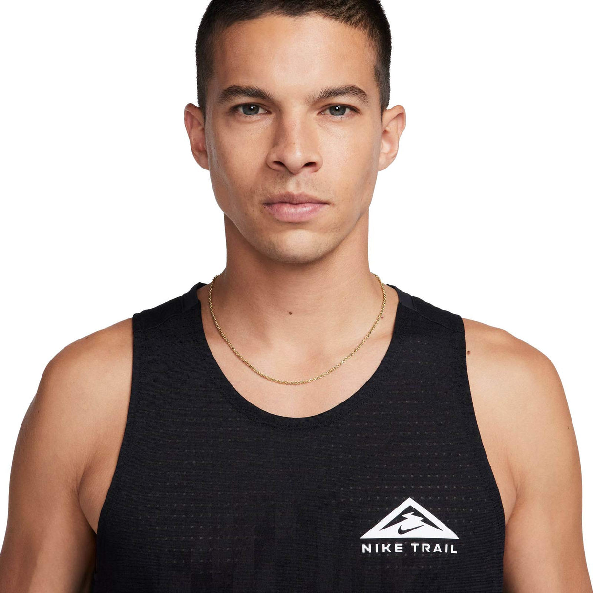 NIKE DF TRAIL Mens TANK SOLID Black
