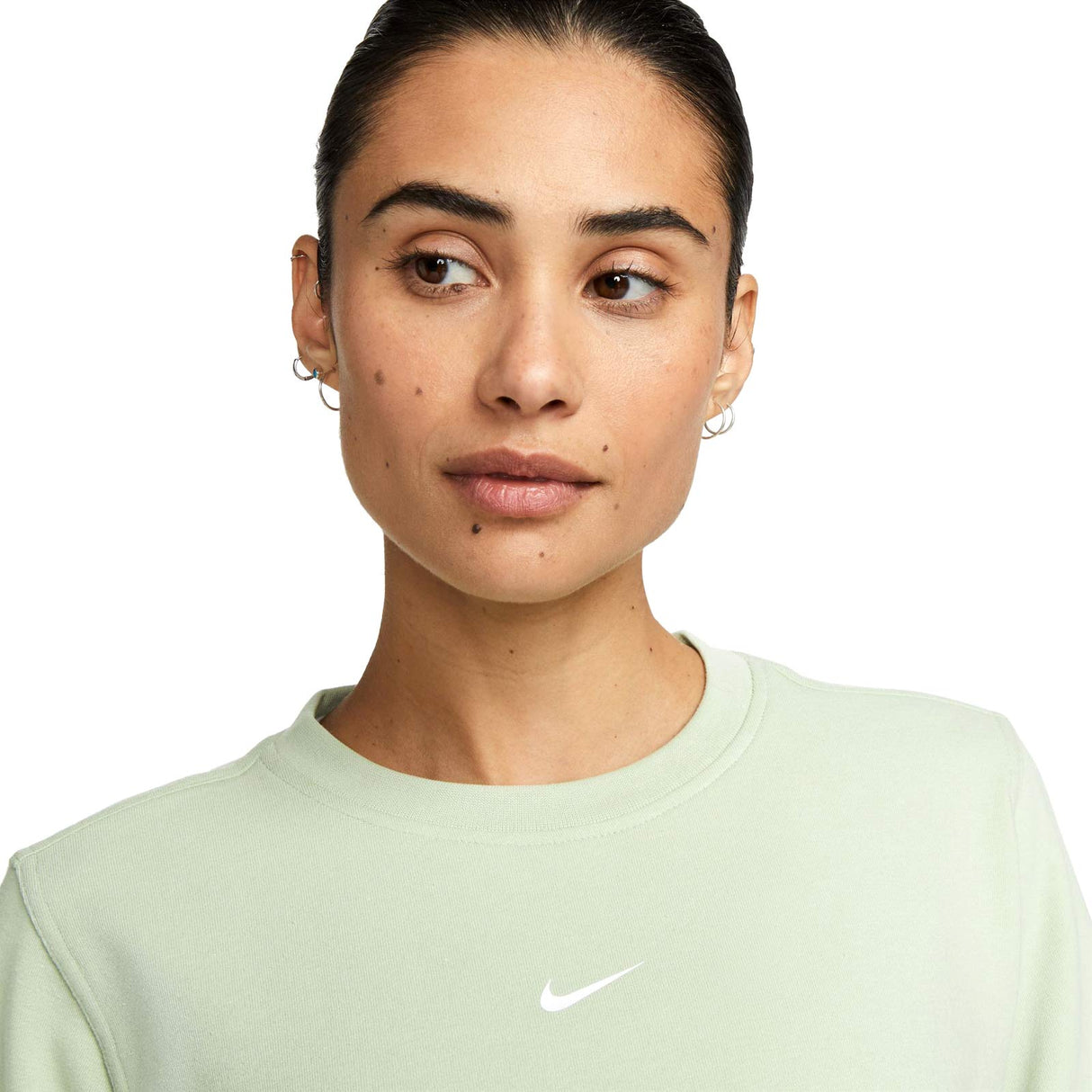 Nike Womens One Dri Fit LBR Crew Green