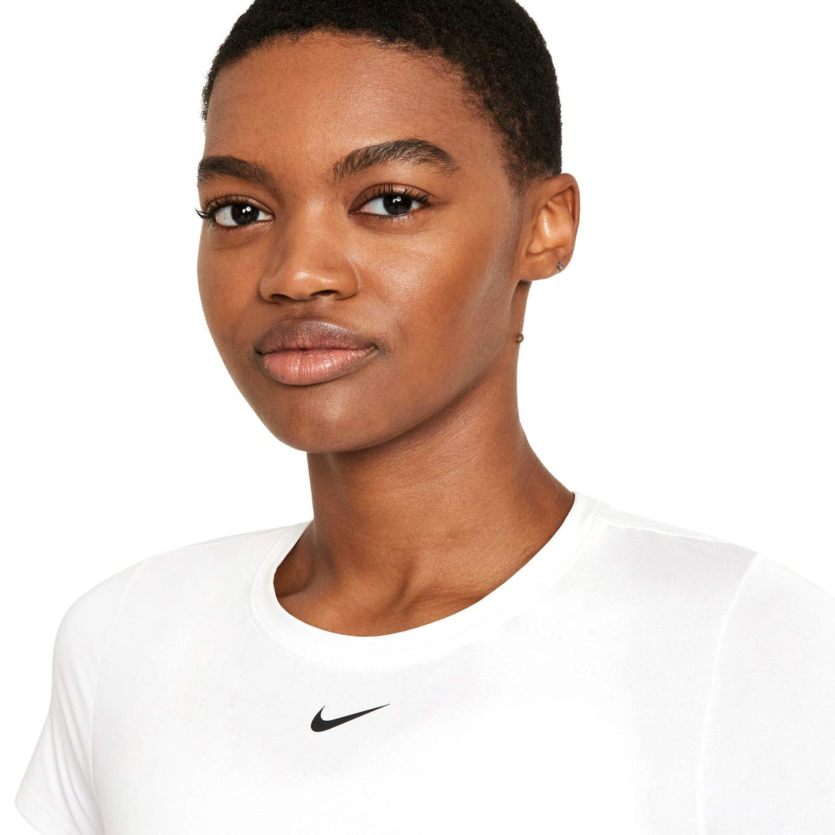 Nike Wmns One Dri Fit SS Slim Top White