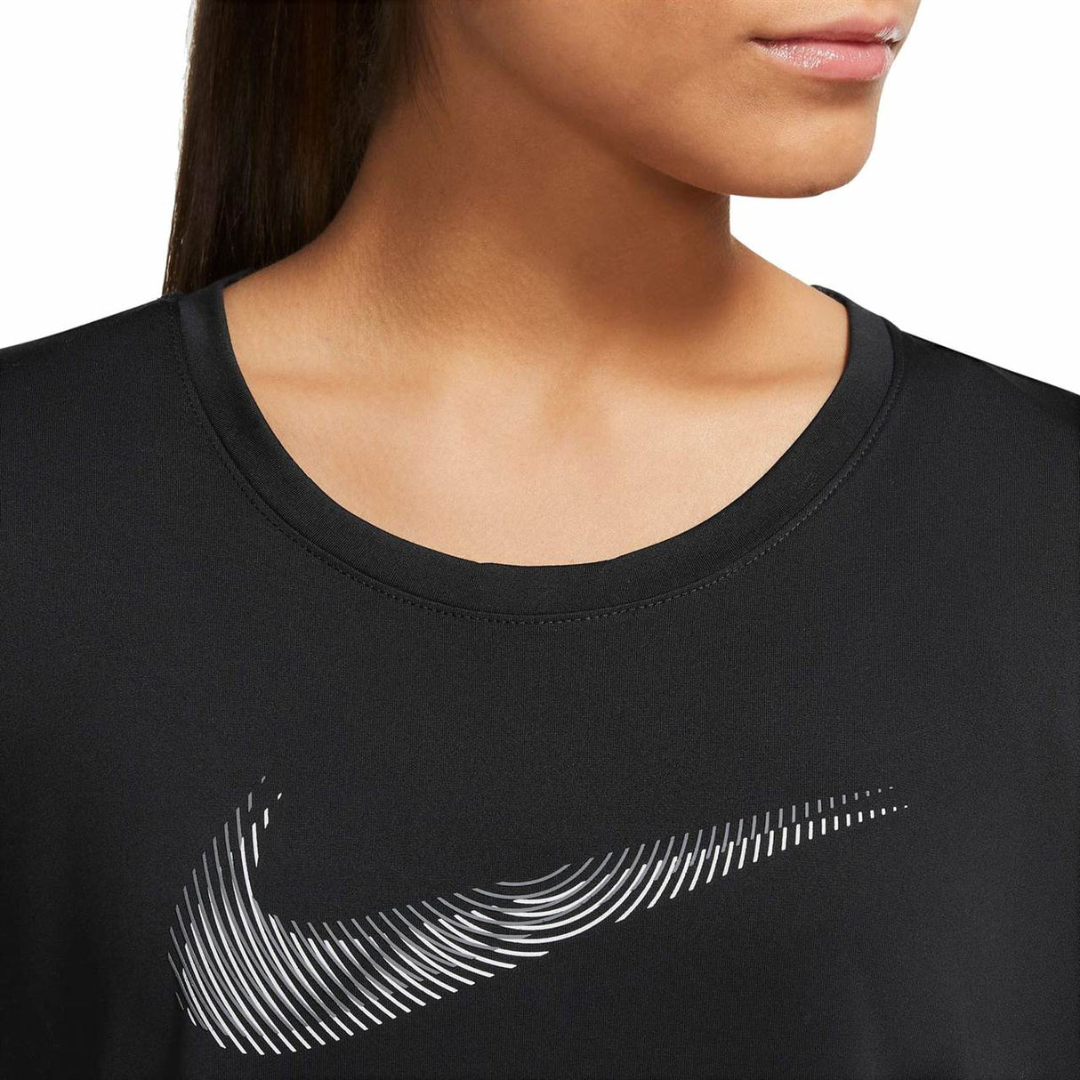 Nike Wmns NK DF Swoosh HBR SS Top Black