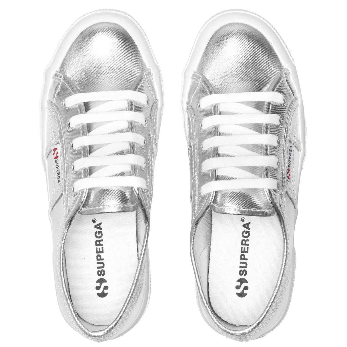 Superga Canvas Sneaker Metallic Wmn Silv
