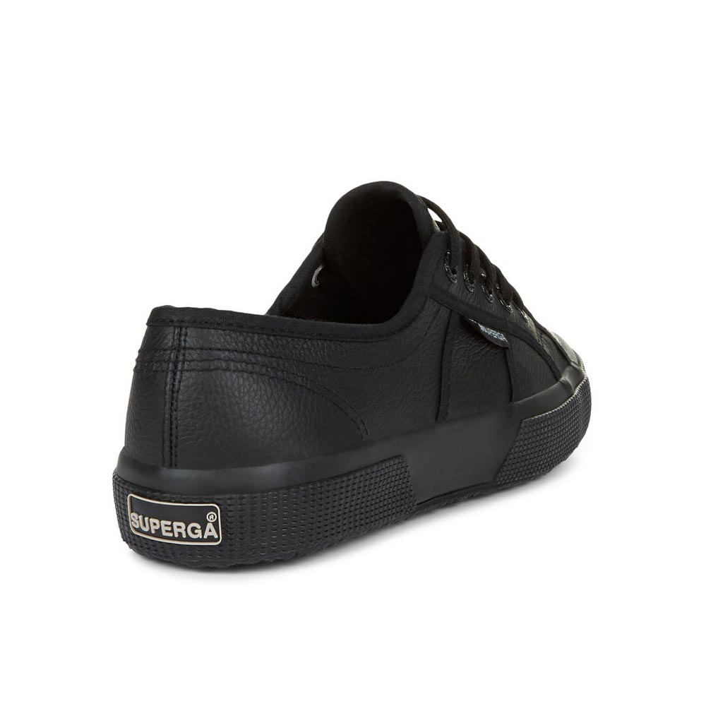 Superga Canvas Sneaker Leather Unisex Bl