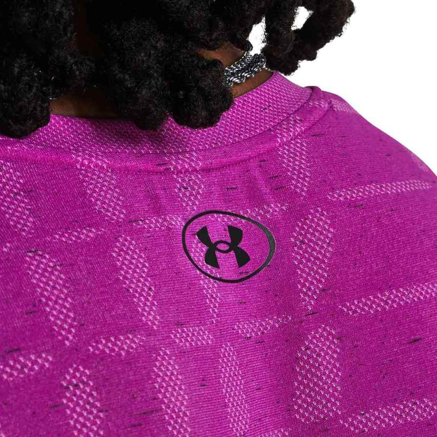 UA Mens Seamless Novelty SS Tee Purple