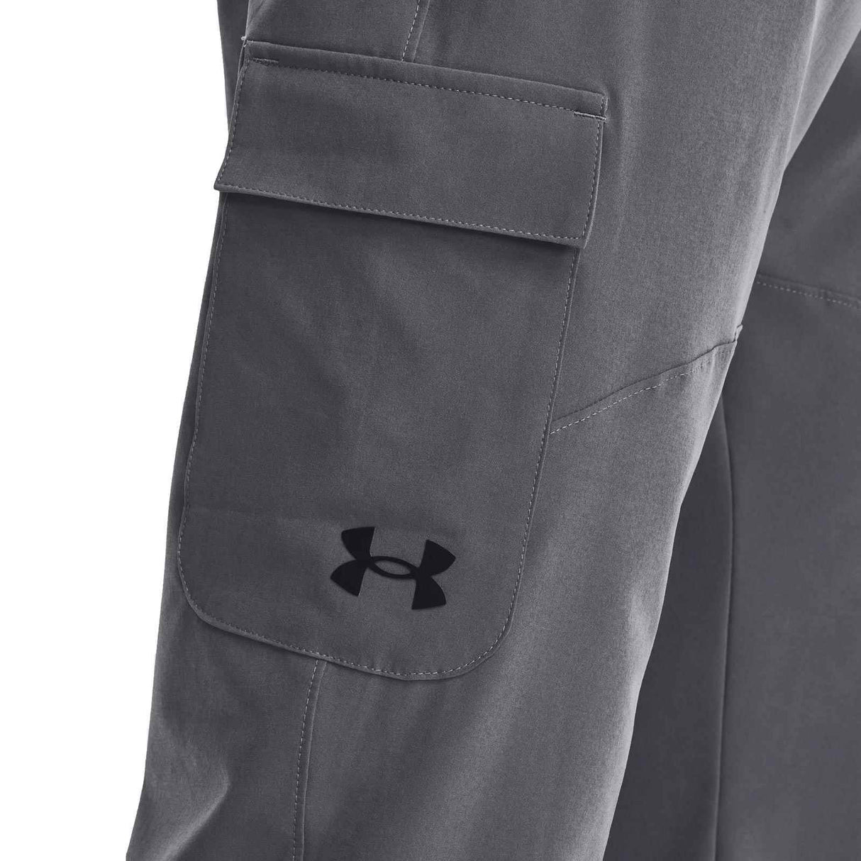 UA Mens Stretch Woven Cargo Pants Grey