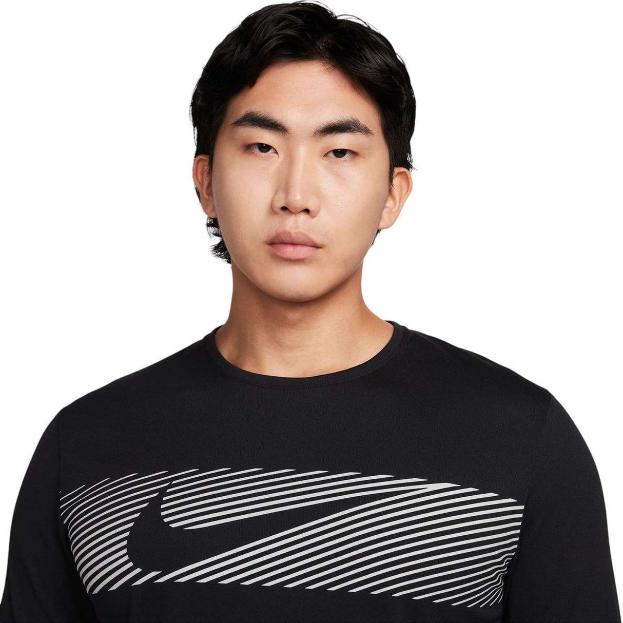 Nike Mens DF UV Miler Flash LS Top Black