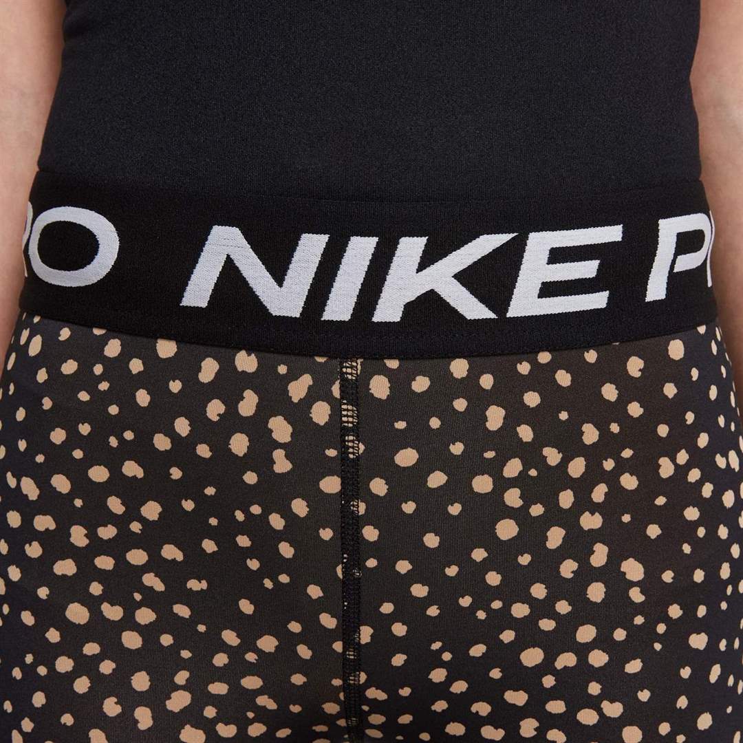 Nike Girls Pro DF 3in Anml Aop Short Blk