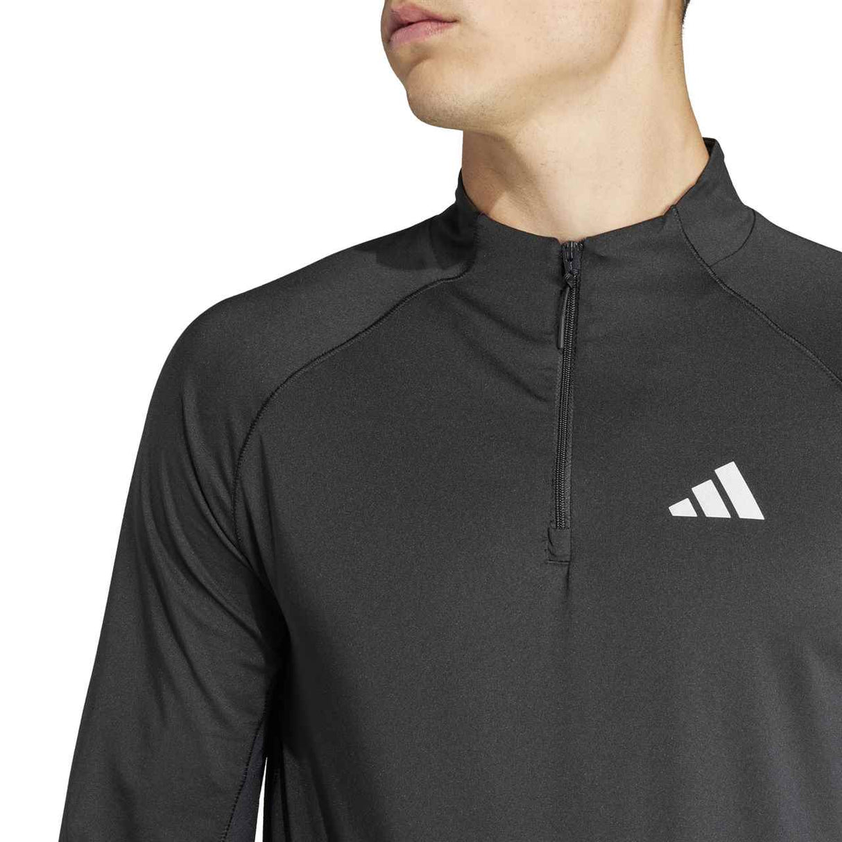 adidas Mens GYM+ QZ Top Black
