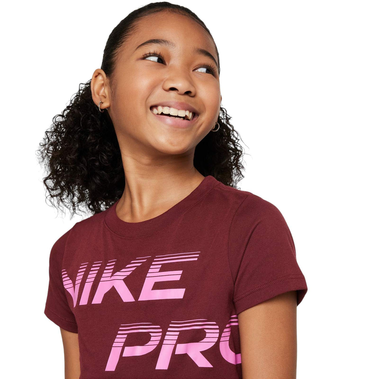 NIKE GIRLS DFCT CROP SE+ RED