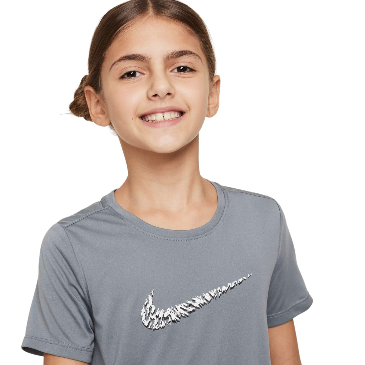 NIKE GIRLS ONE SS TOP GX VNR GREY
