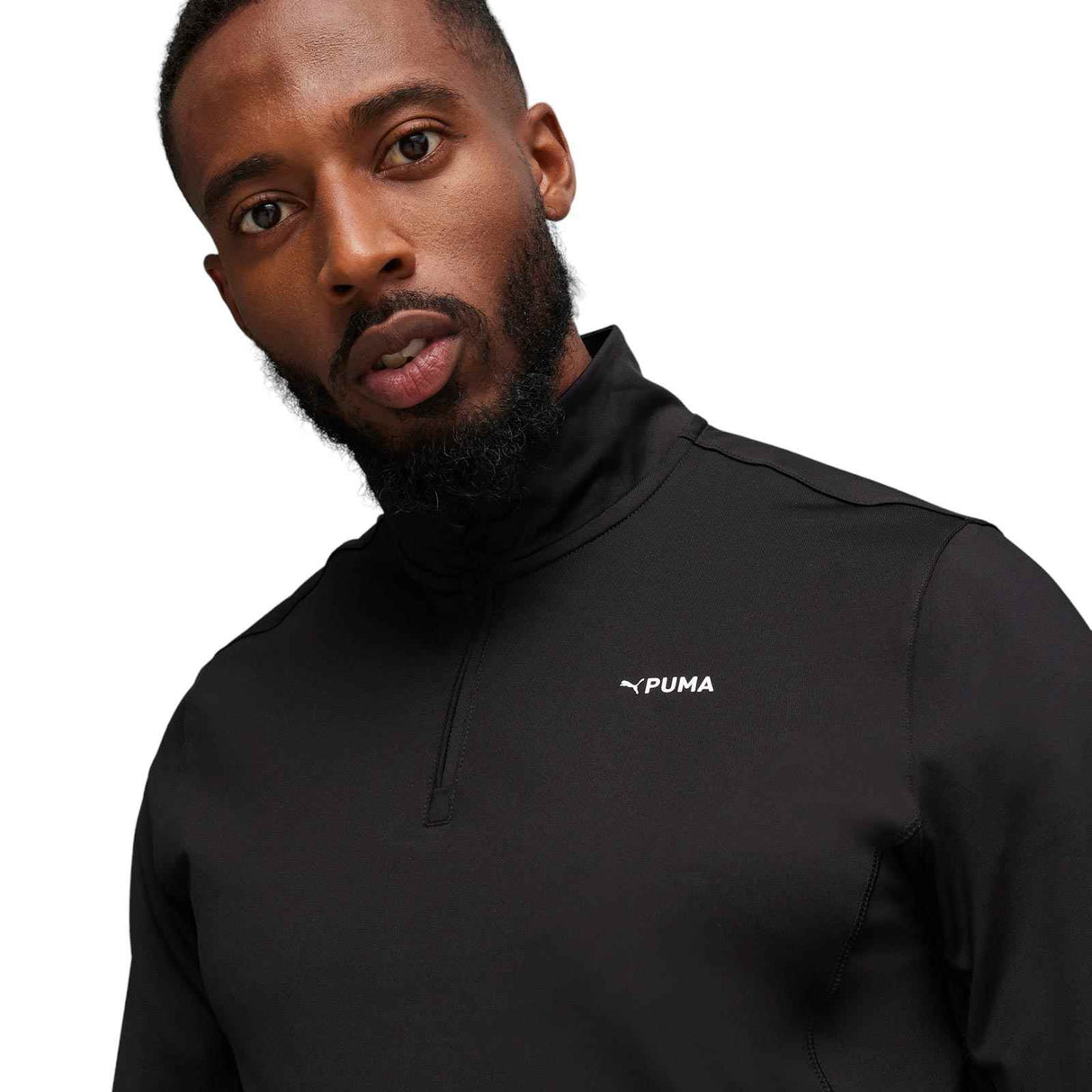 Puma Mens Fit Polyspan QZ Top Black