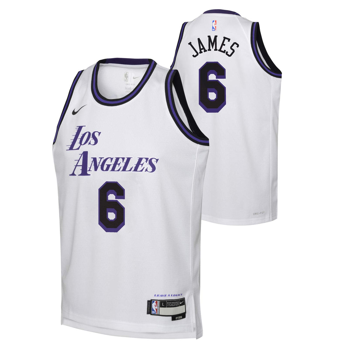 NIKE Lakers LeBron City Edition Kid Jrsy