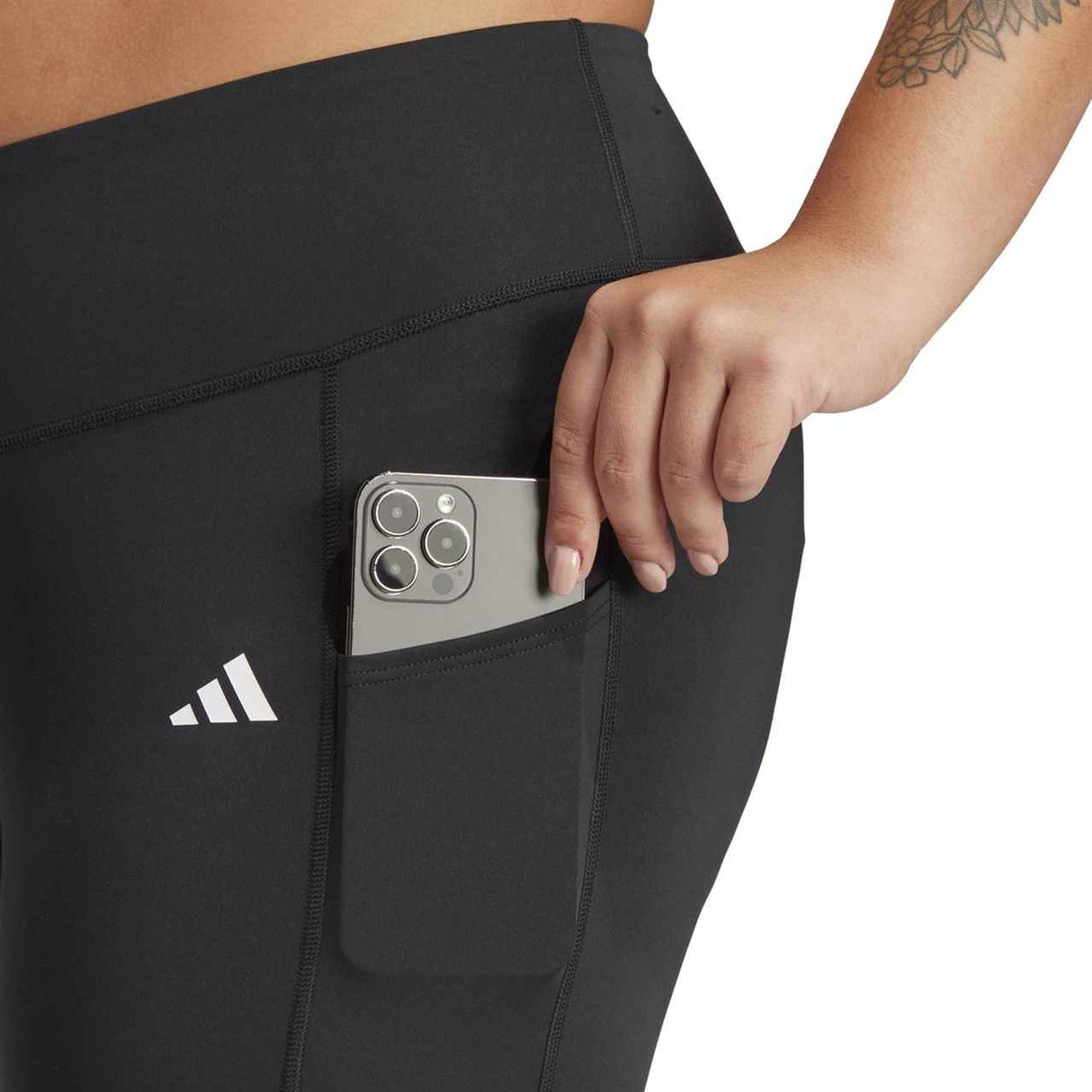 adidas Womens OPT ST HR 1/1 TIght Black