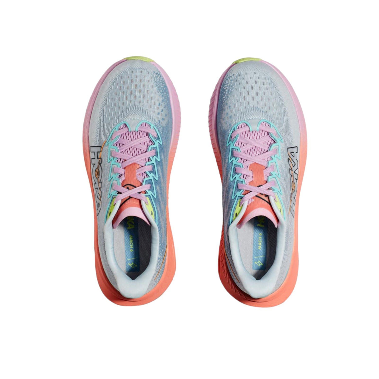 Hoka Mach 6 Womens Grey/Orange