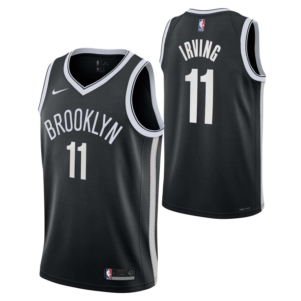 Nike Nets Irving Icon Kids Jersey Black