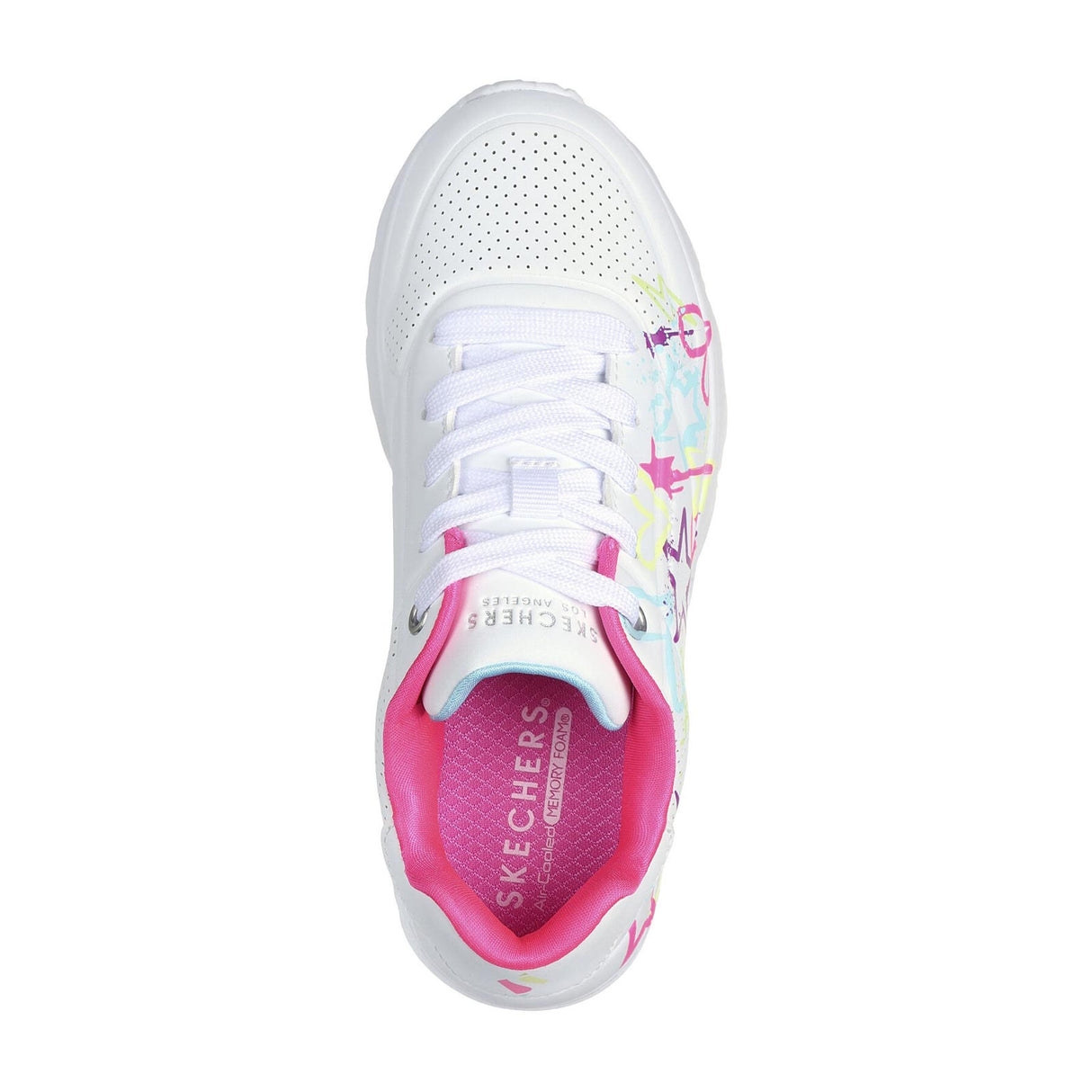 Skechers Uno Lite My Drip Girls White