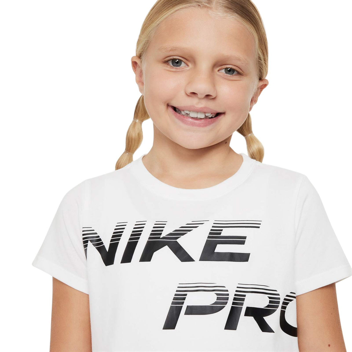 Nike Girls DFCT SE Crop Tee White