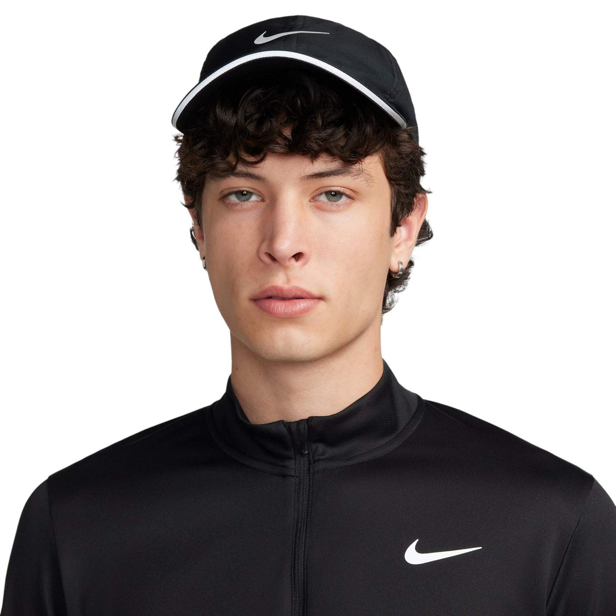 Nike Mens DF Pacer HZ Top Black