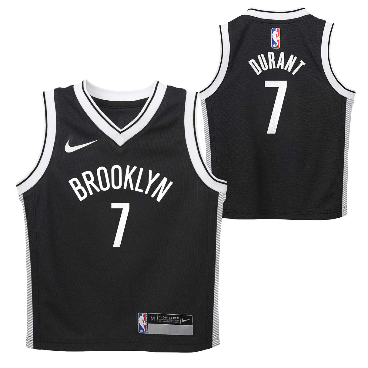 Nike Nets Durant Icon Jnr Jersey Black