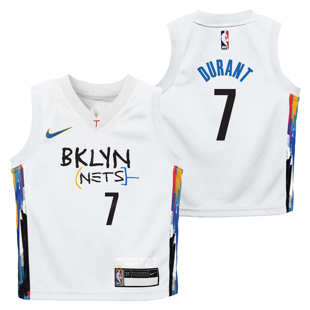 Nike Nets Durant CE Jr Jersey White