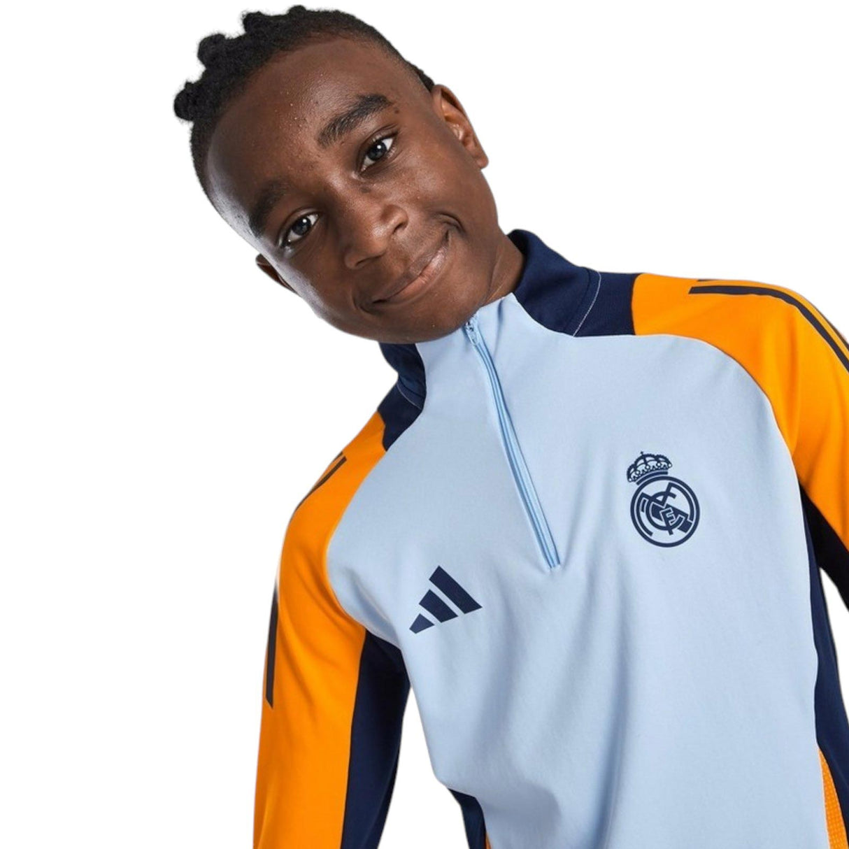 adidas Real Madrid 24 Kids Train Top Blu