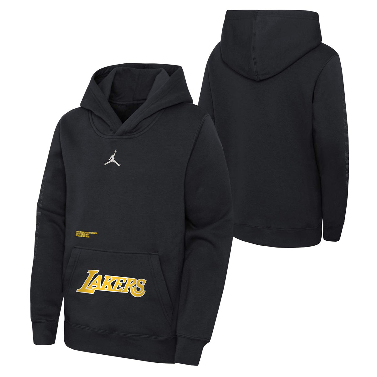 Jordan Lakers Kids Fleece Pullover Black