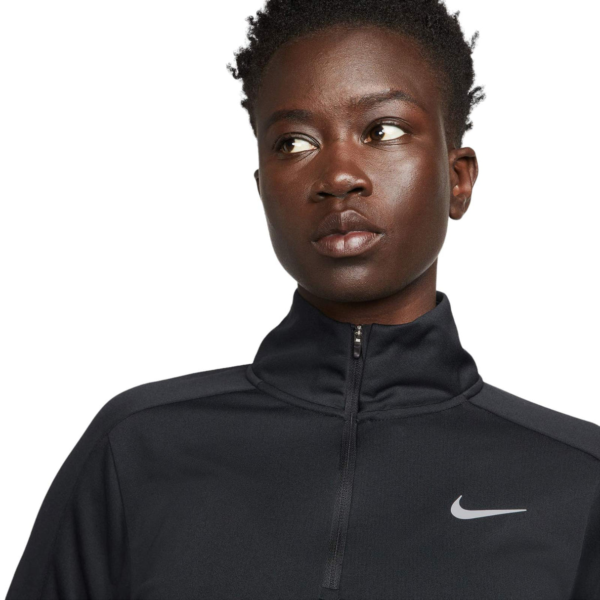 Nike Womens Dri Fit F Pacer HZ Top Black