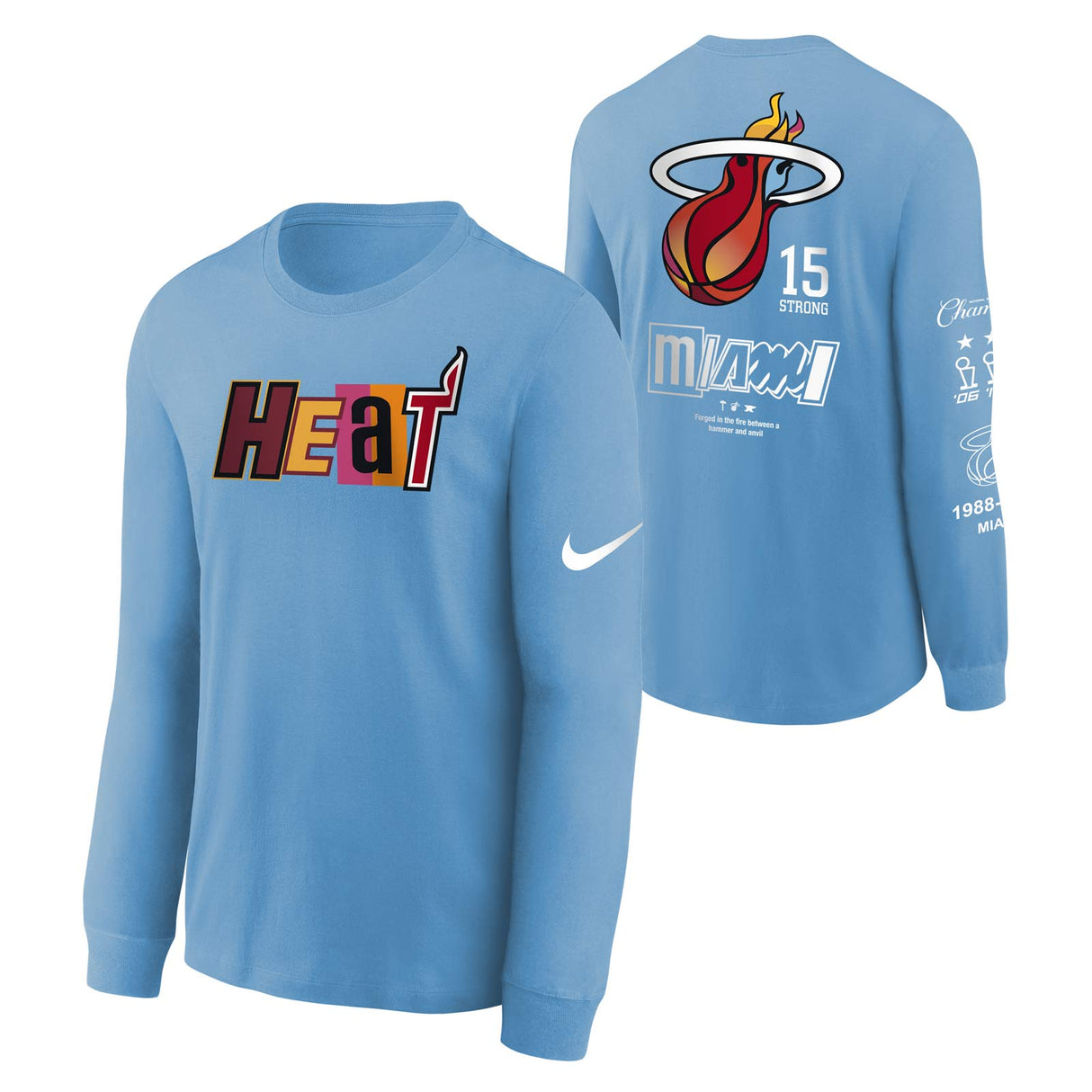 Nike NBA Heats LS Kids Tee Multi
