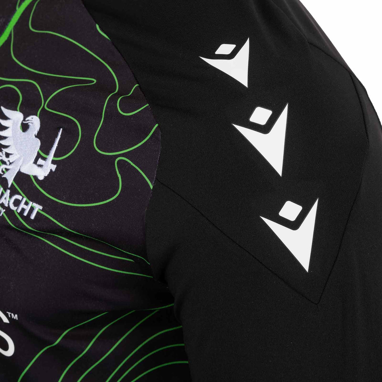 Macron Connacht 25 Kid Warm Up QZ Top Bk