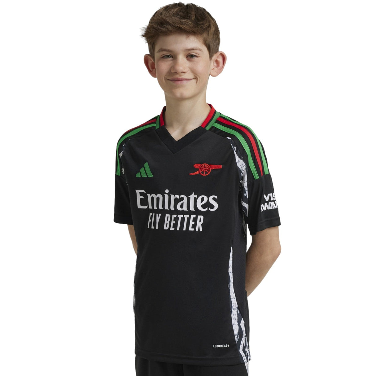 adidas Arsenal 24 Kids Away Jersey Black