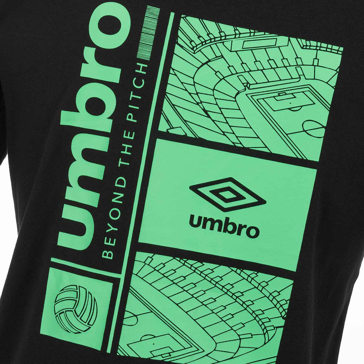 UMBRO STADIUM GRAPHIC TEE BLACK