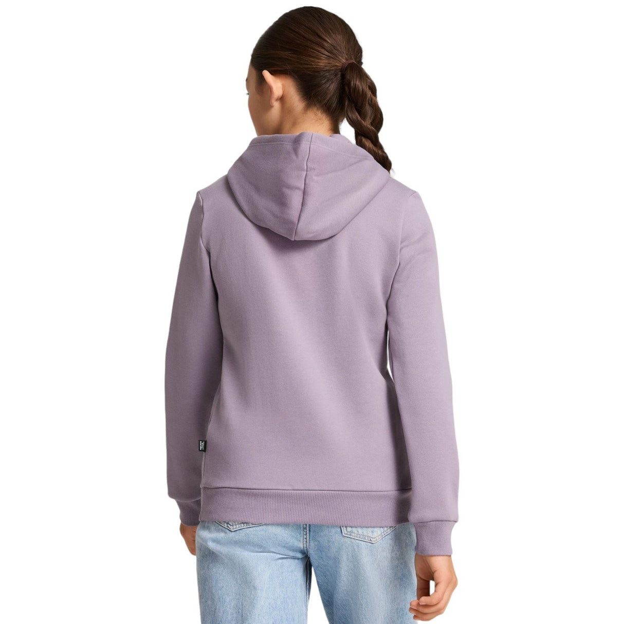 Puma Ess Logo Girls FL Hoodie Purple