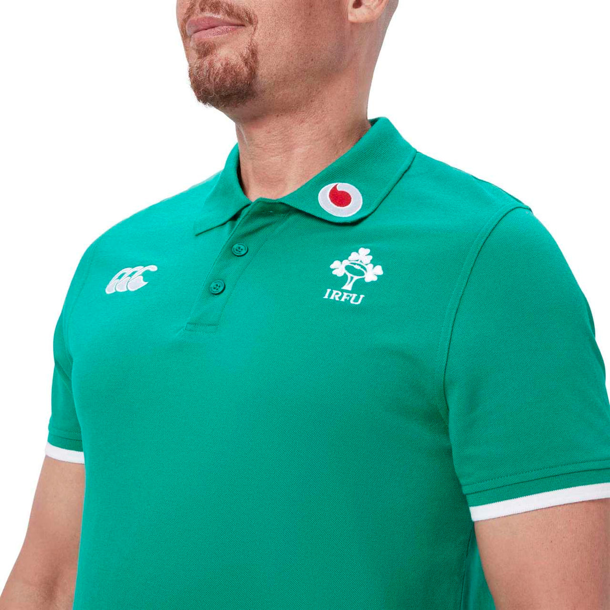 Canterbury IRFU 24 Team Polo Shirt Green