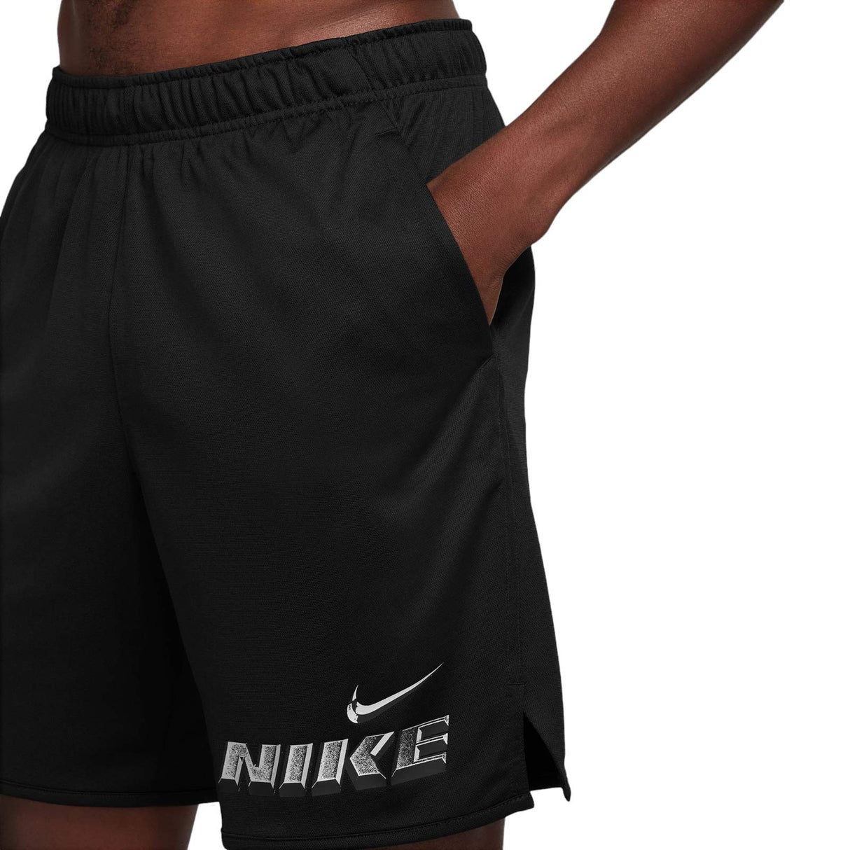 NIKE MENS DF TOTALITY GFX SHORT 7UL BLK