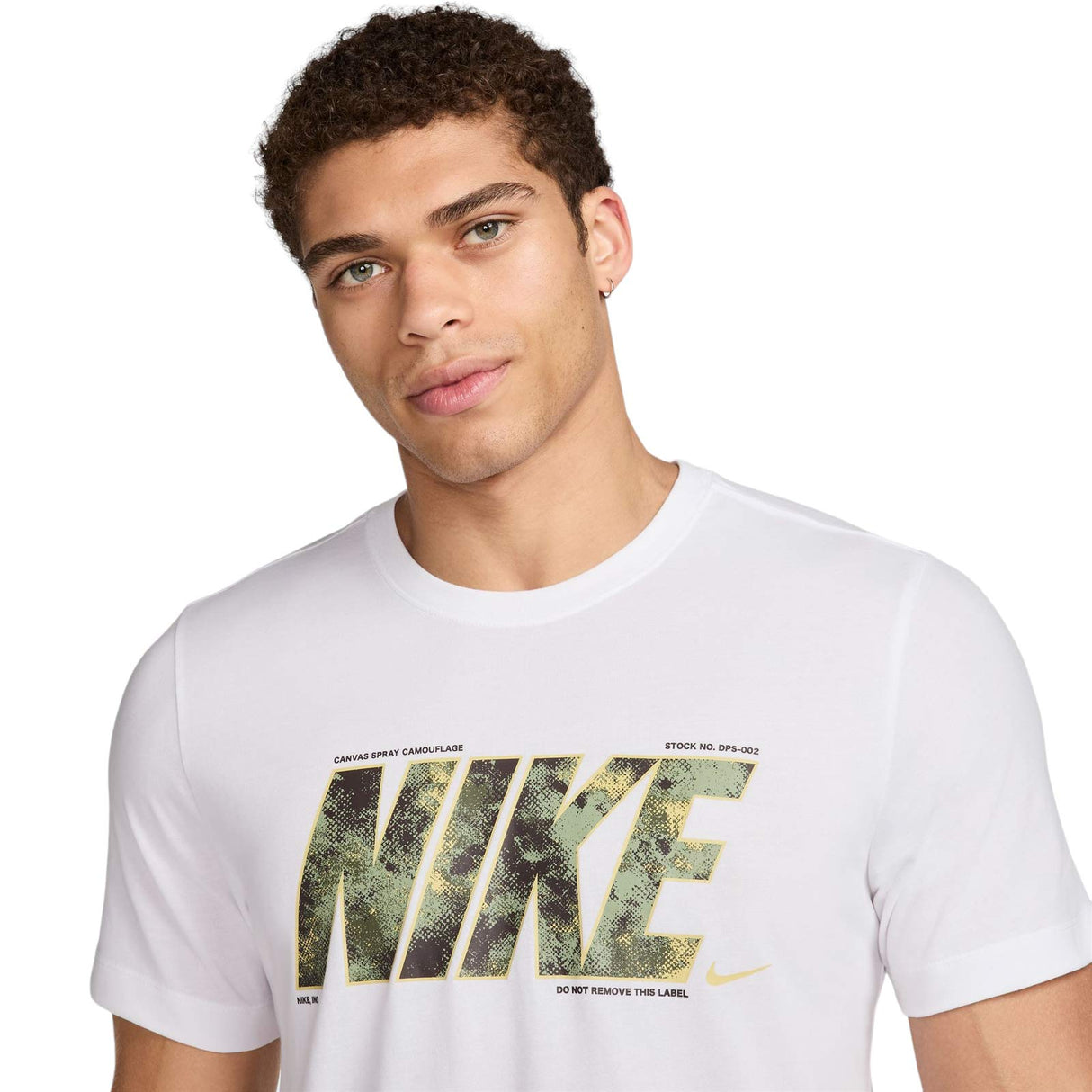 NIKE MENS DF TEE CAMO WHITE