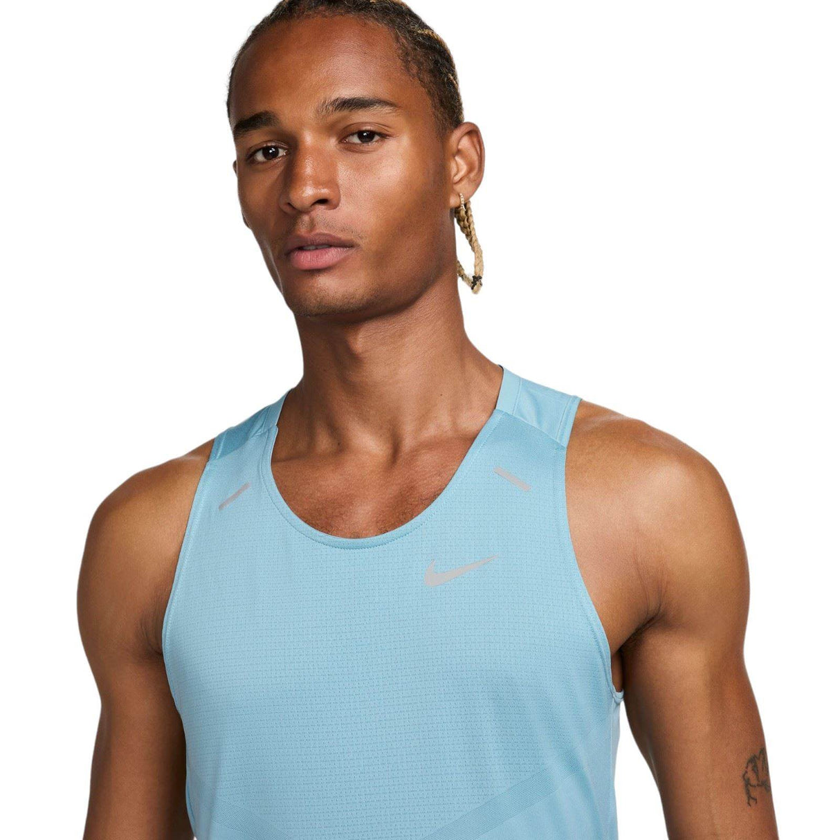 Nike Mens Dri-FIT Rise 365 TANK Blue