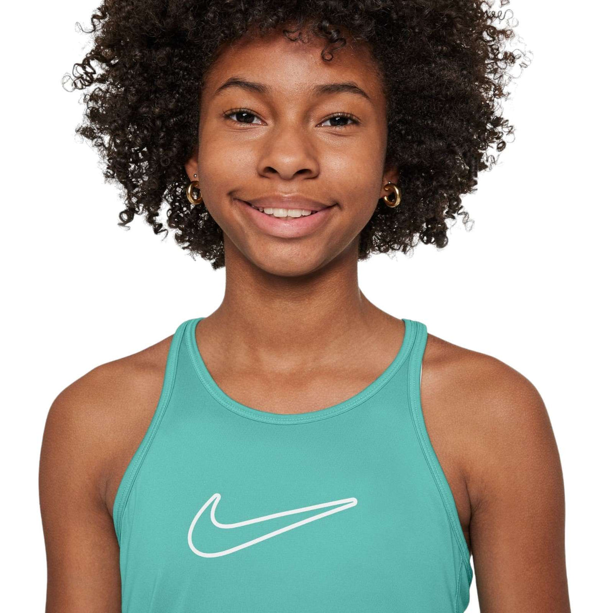 NIKE GIRLS DF ONE TANK HBR Green