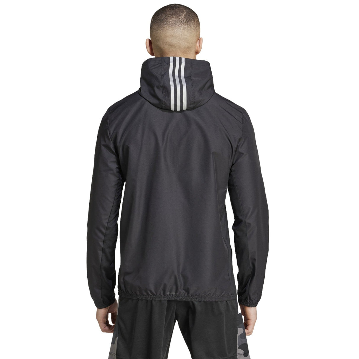adidas Gym 3s WND FZ Mens Hoodie Black