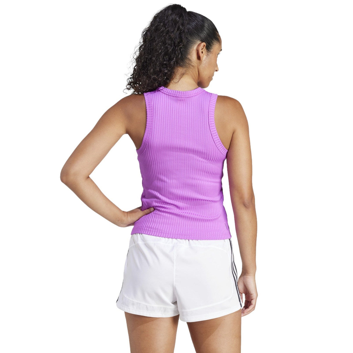 adidas AG Rib 3s Womens Tank Pink