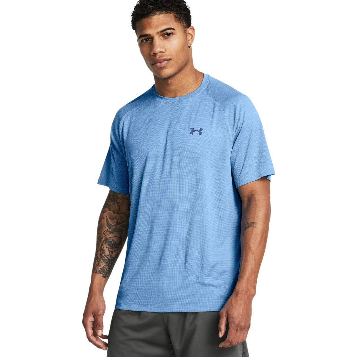 Under Armour Tech Textured Mens Tee Blue