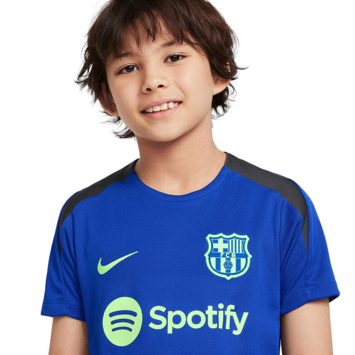 Nike FCB 24 3rd Kids Strike Drill Tee Bl
