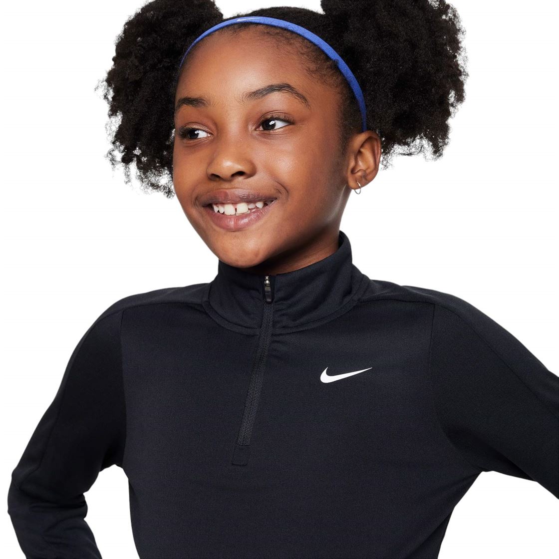 Nike DF LS Half Zip Girls TOP Black